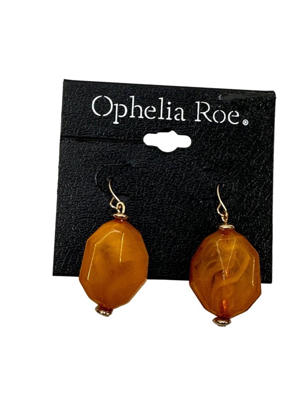 Ophelia Roe Women's Dangly Single Geometric Shaped Acrylic Wire Hook Earrings